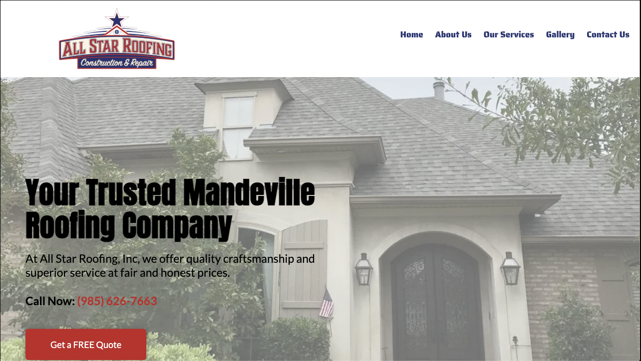 All-Star Roofing, Mandeville, LA